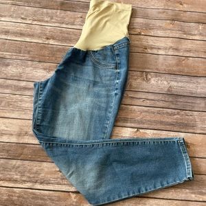 Maternity skinny blue jeans